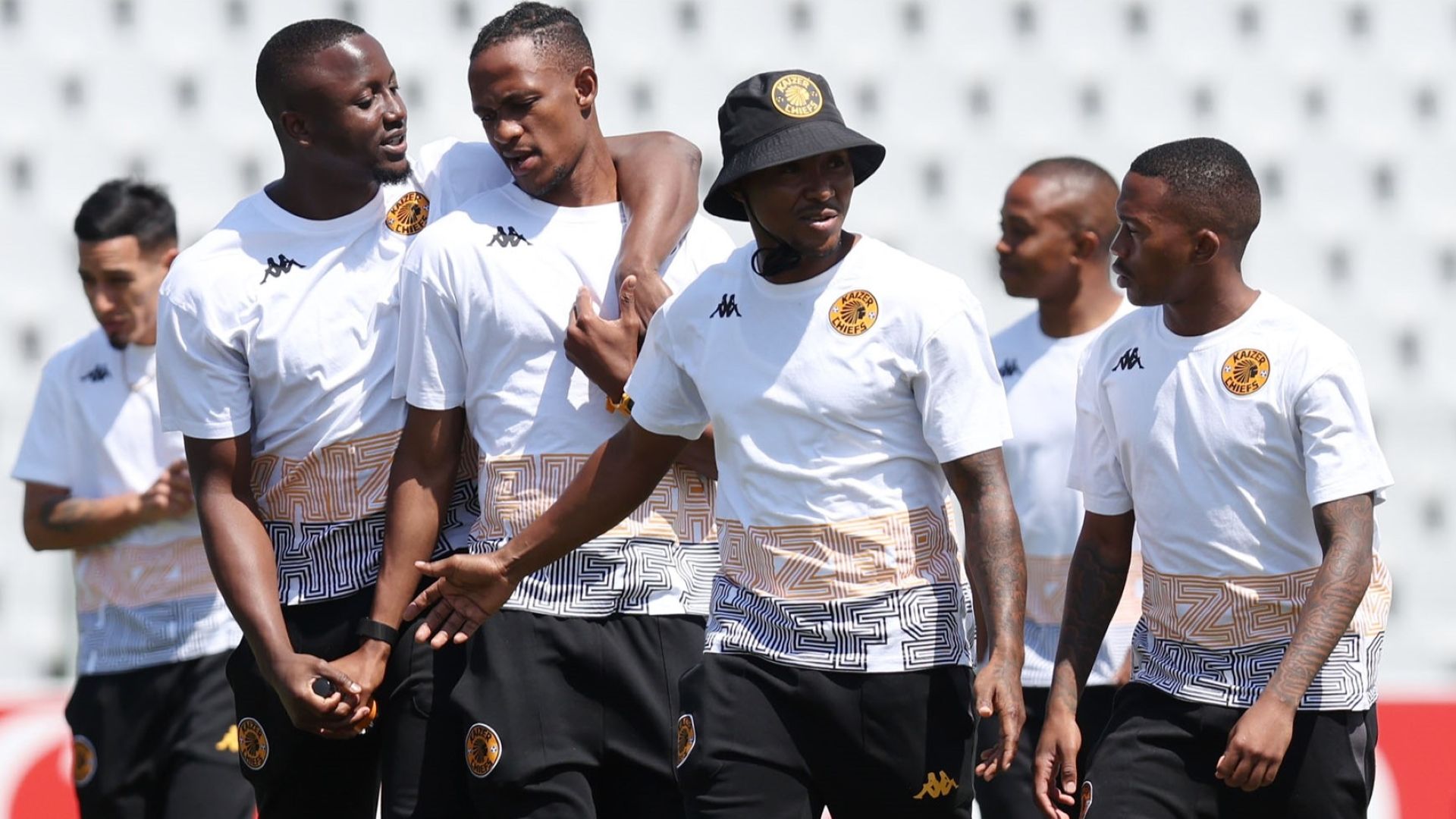 Lebohang Maboe, Bruce Bvuma and Mfundo Vilakazi, Kaizer Chiefs