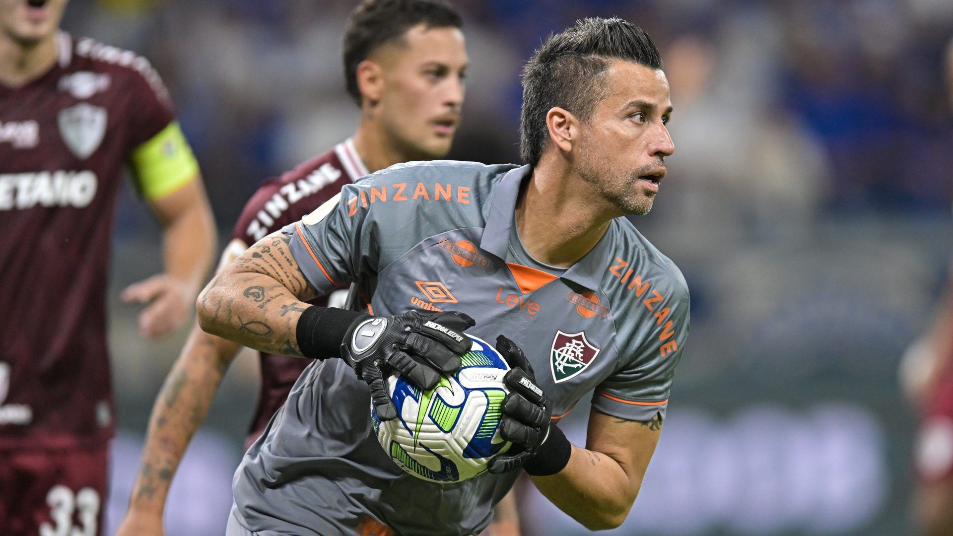 Goleiro Fábio no jogo Cruzeiro x Fluminense, pelo Brasileirão 2023, 10/05/2023