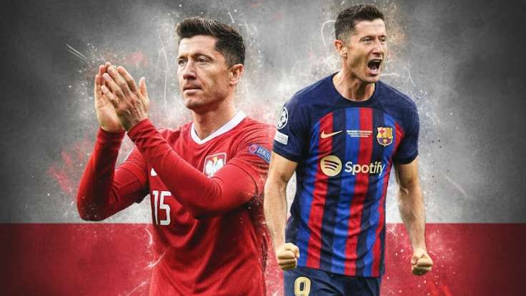 Robert Lewandowski Barcelona Poland (Goal Only)