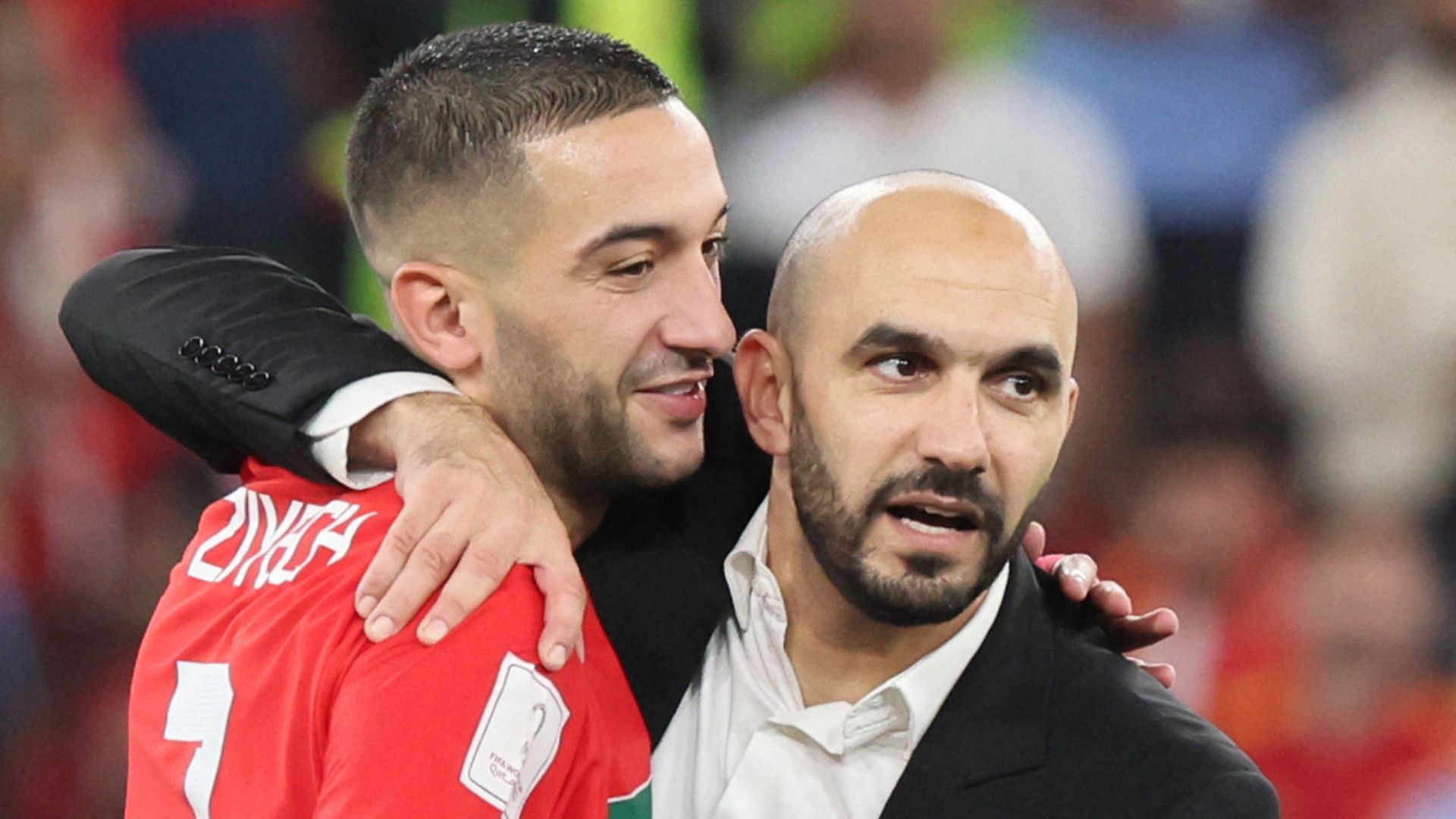 HAKIM ZIYECH WALID REGRAGUI MOROCCO WORLD CUP