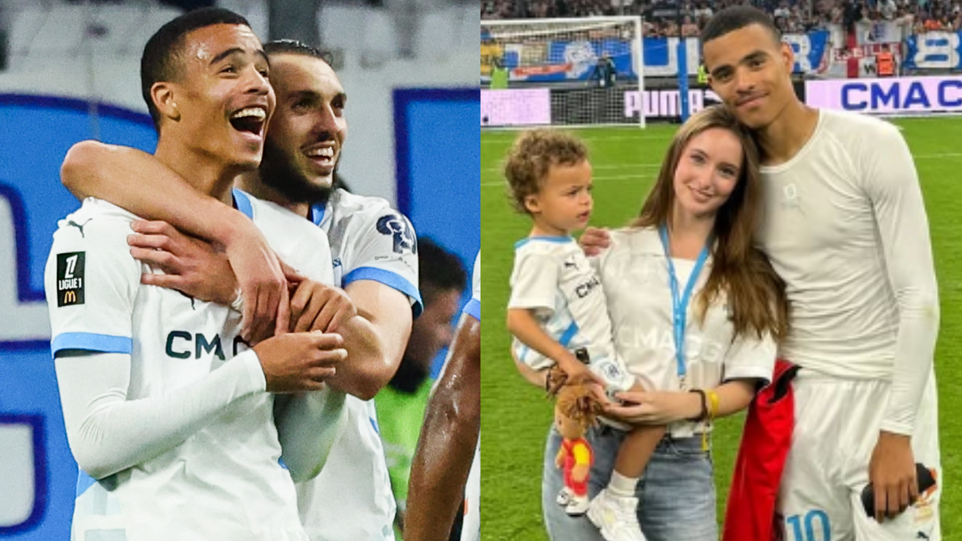 Mason Greenwood’s girlfriend Harriet Robson shares rare family photo as partner of ex-Man Utd forward enjoys on-pitch celebrations with fellow Marseille WAGS | Goal.com UK