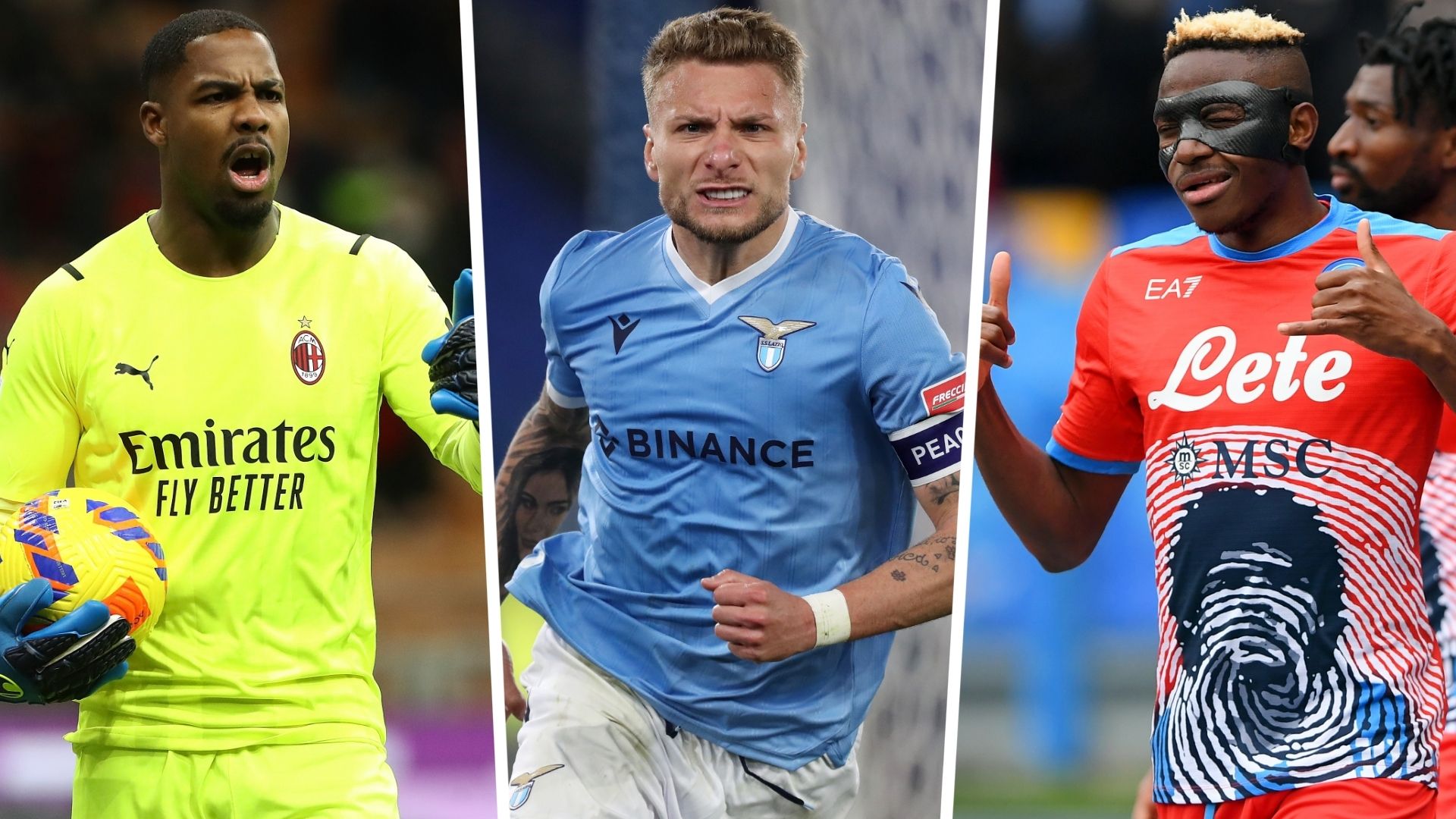 Maignan Immobile Osimhen