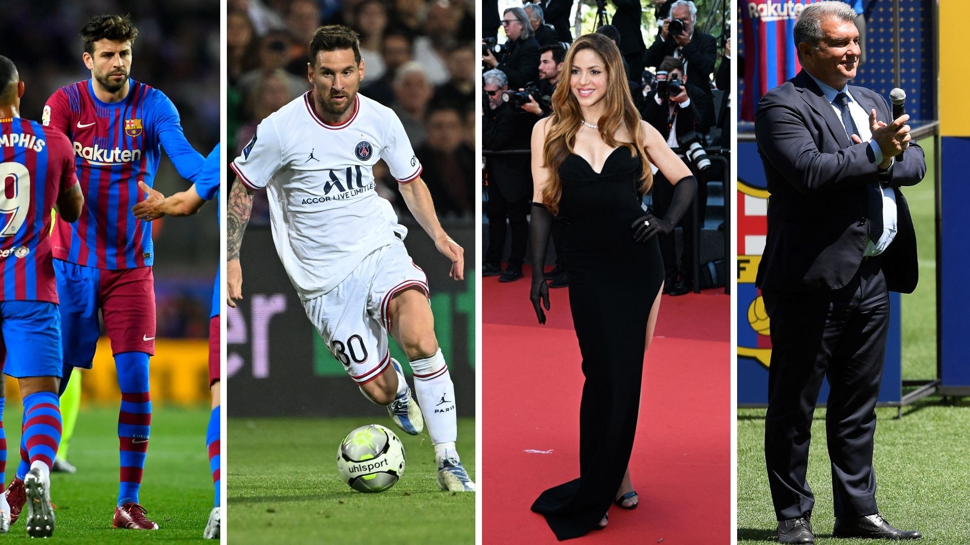 Pique, Messi, Shakira, Laporta
