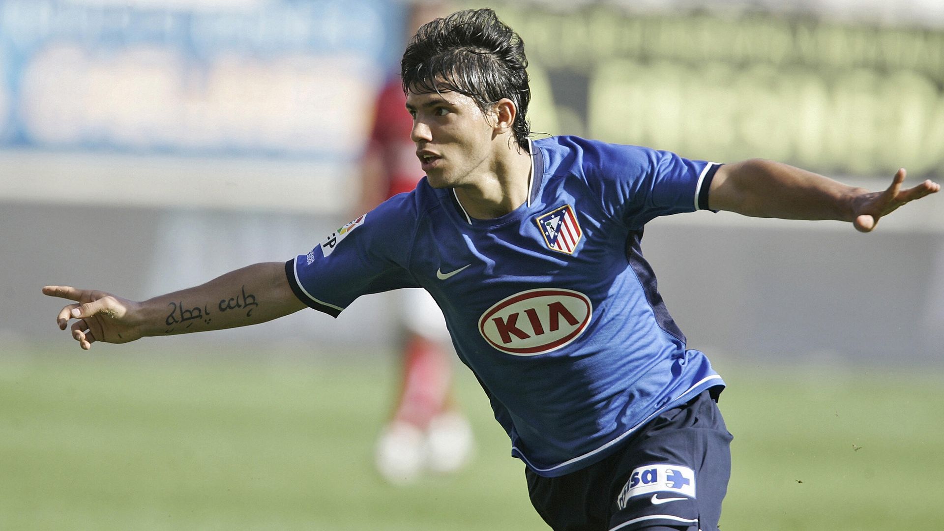 Sergio Aguero Atletico Madrid Murcia  09162007