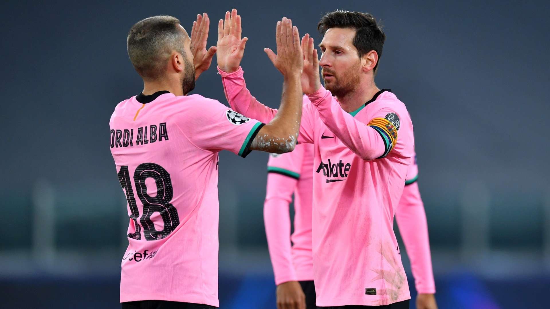 Jordi Alba Lionel Messi Barcelona 2020-21