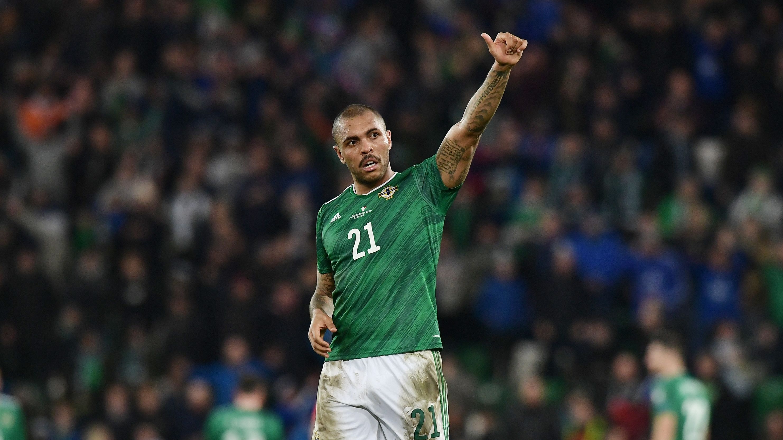 Josh Magennis of Northern Ireland