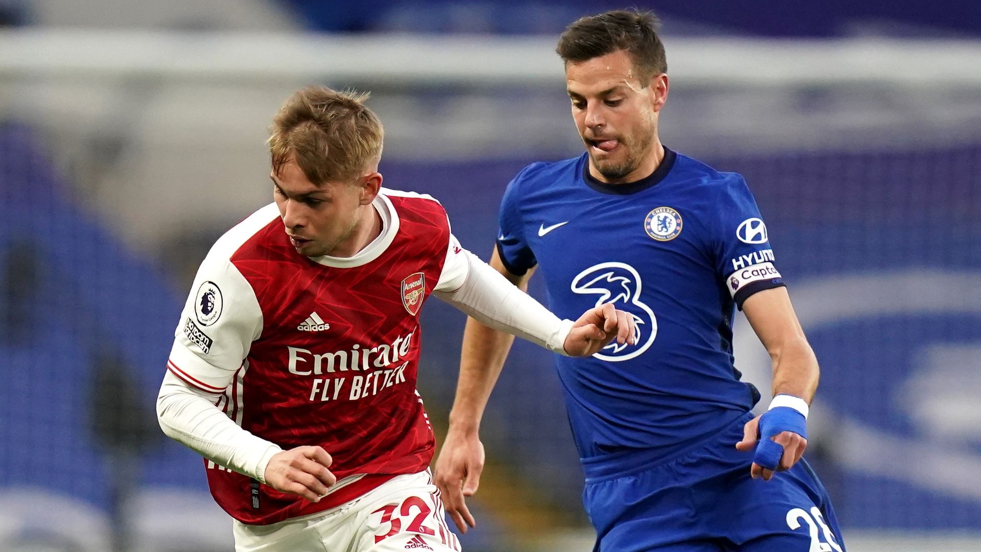 Emile Smith Rowe, Cesar Azpilicueta