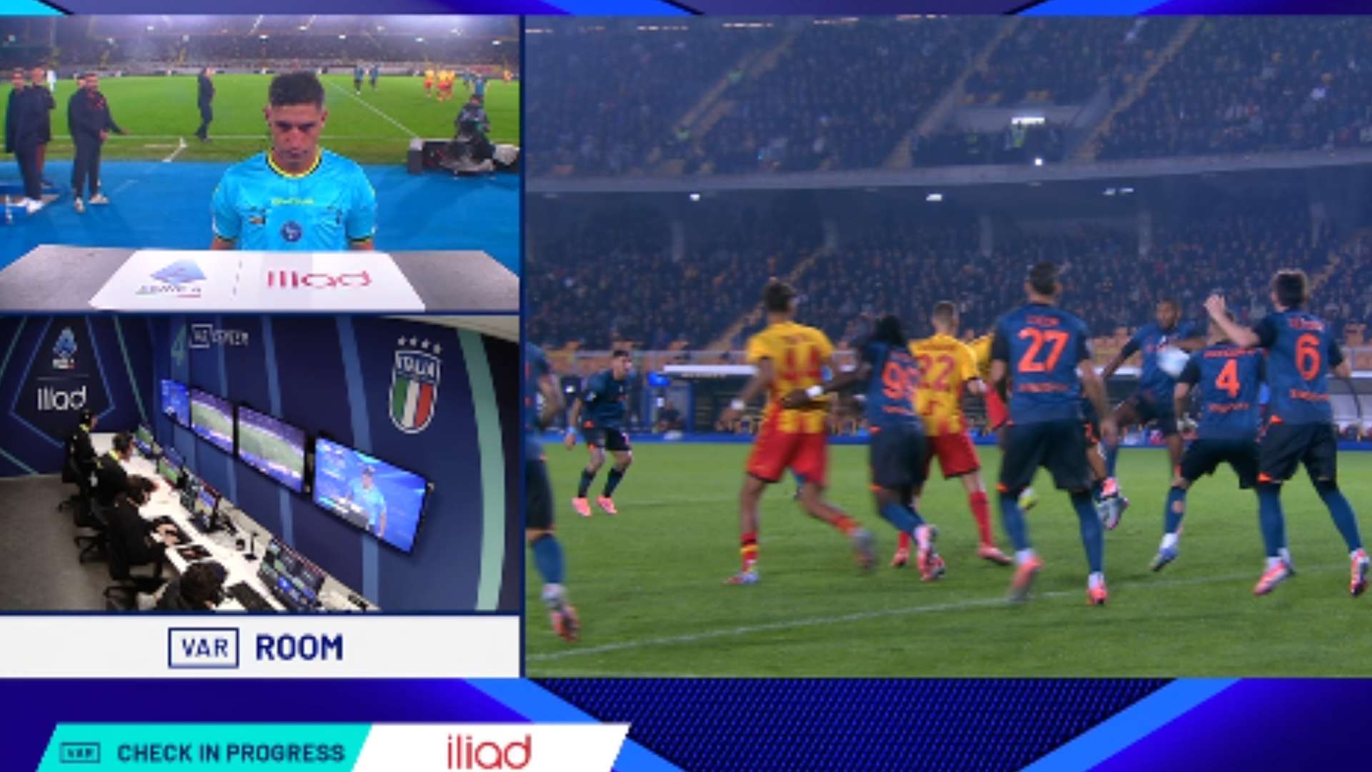 Lecce Napoli moviola