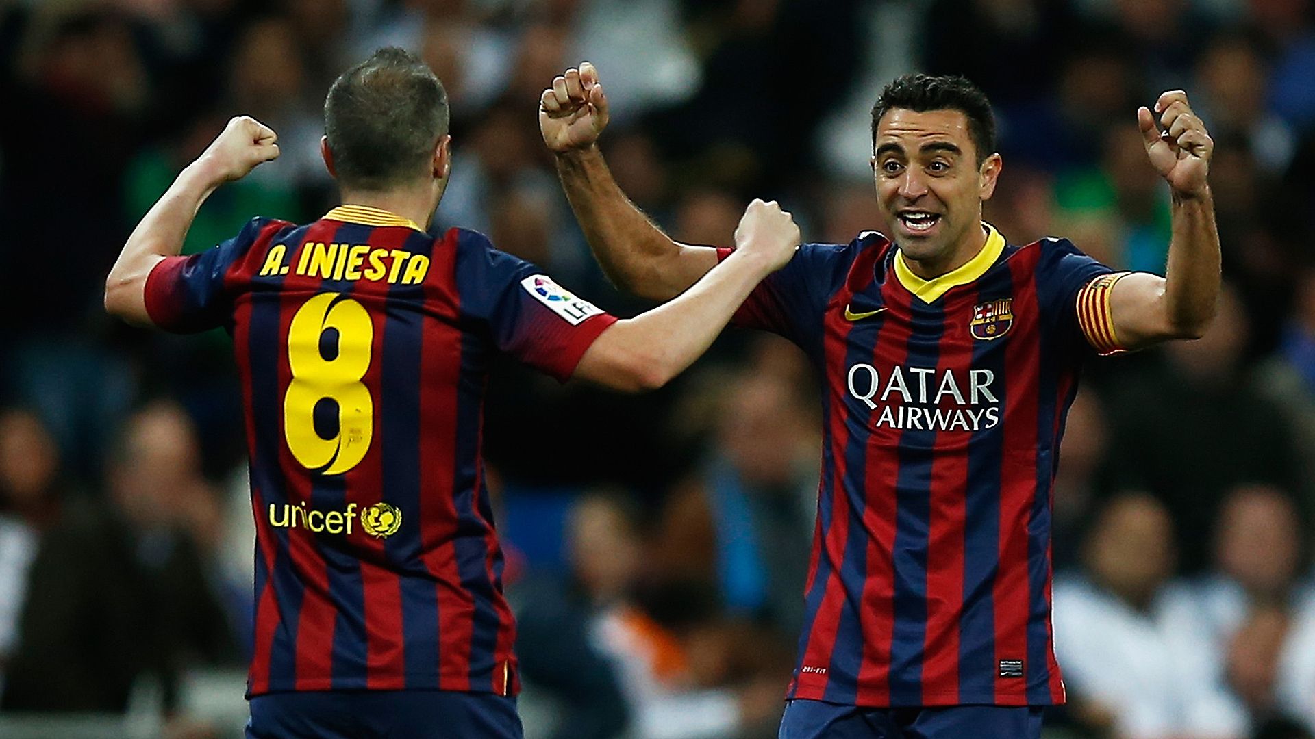 Andreas Iniesta Xavi Hernandez FC Barceolna 03232014