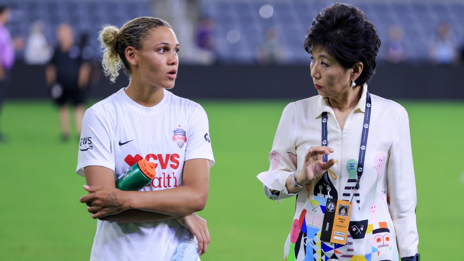 Trinity Rodman Michele Kang Washington Spirit 2022