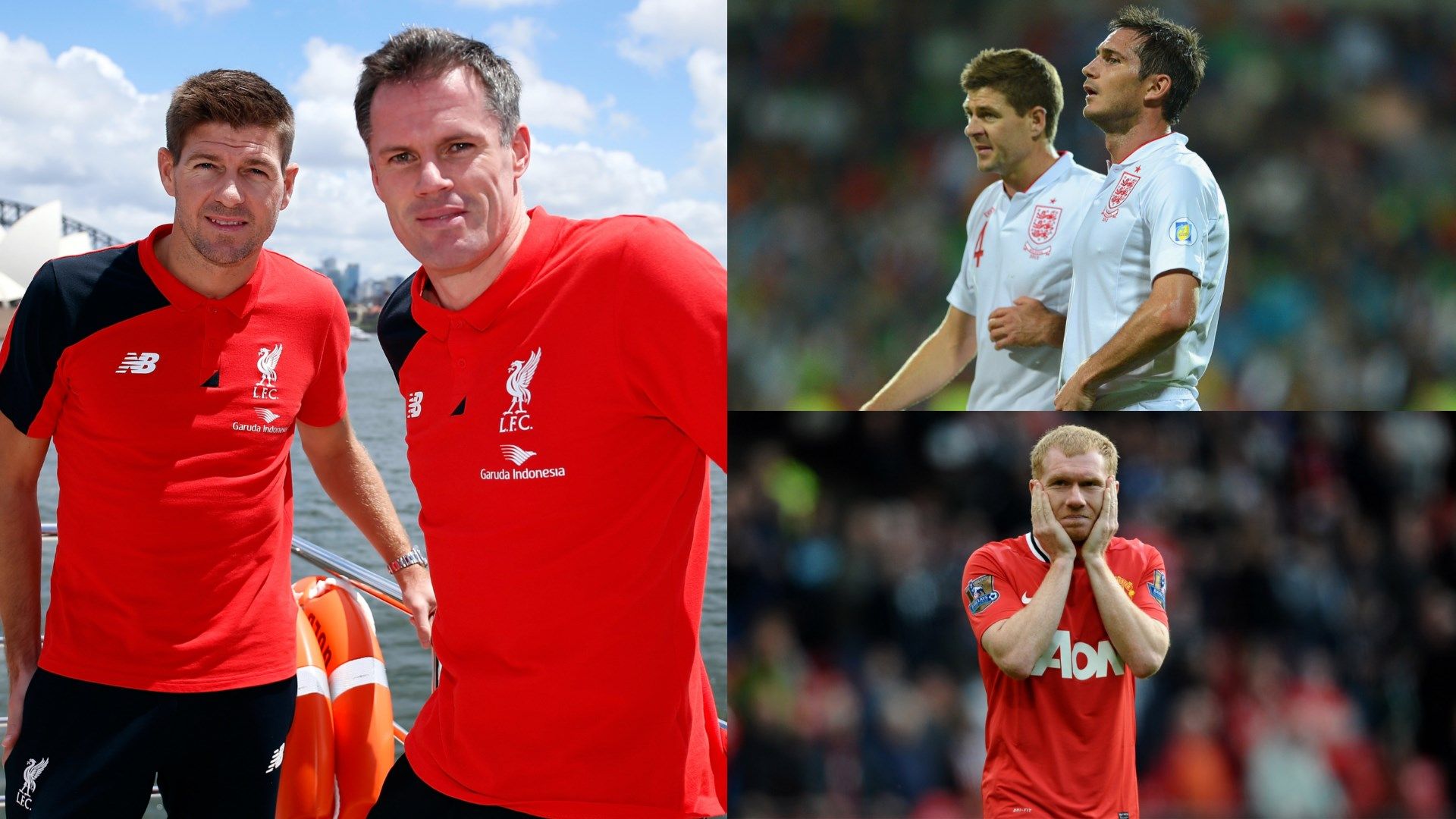 Steven Gerrard Frank Lampard Paul Scholes split