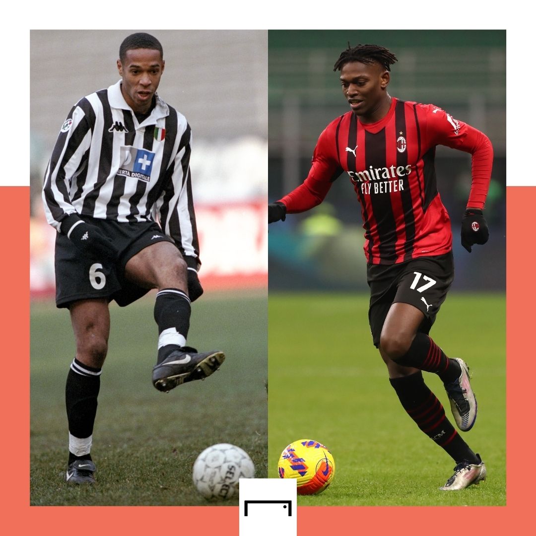 Thierry Henry Rafael Leao Juventus AC Milan GFX