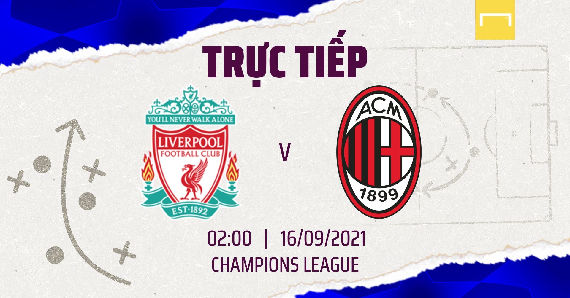 Live Liverpool vs Milan Champions League 2021/22 GFX