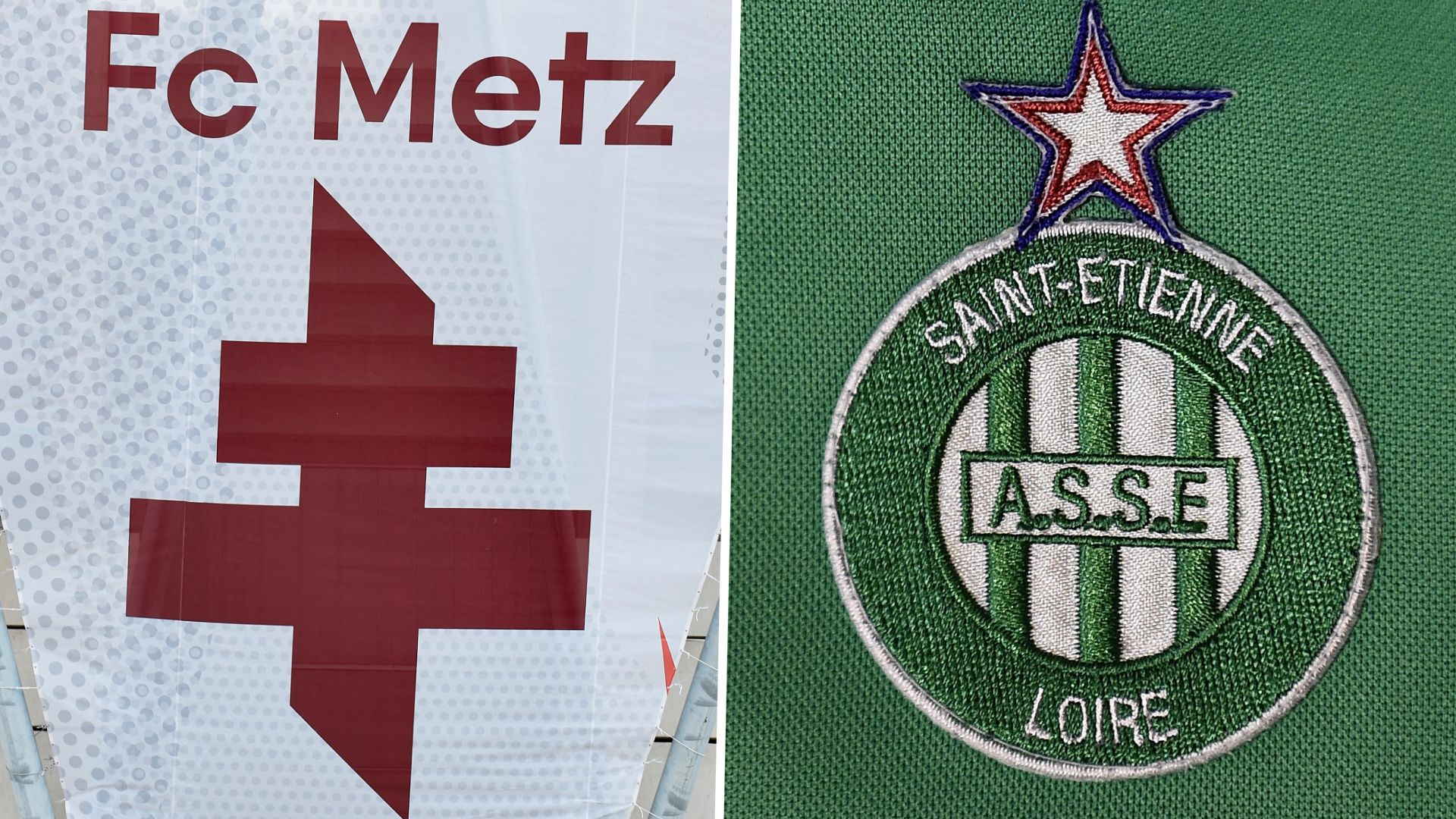 FC Metz AS Saint-Etiennes logos
