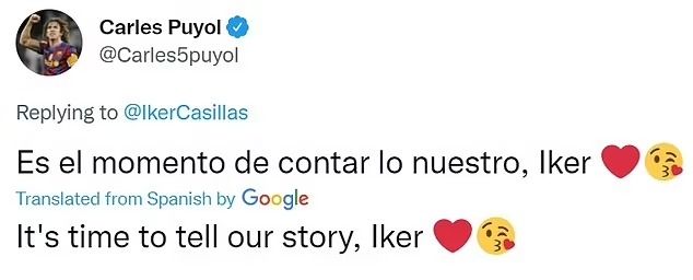 Carles Puyol Casillas tweet