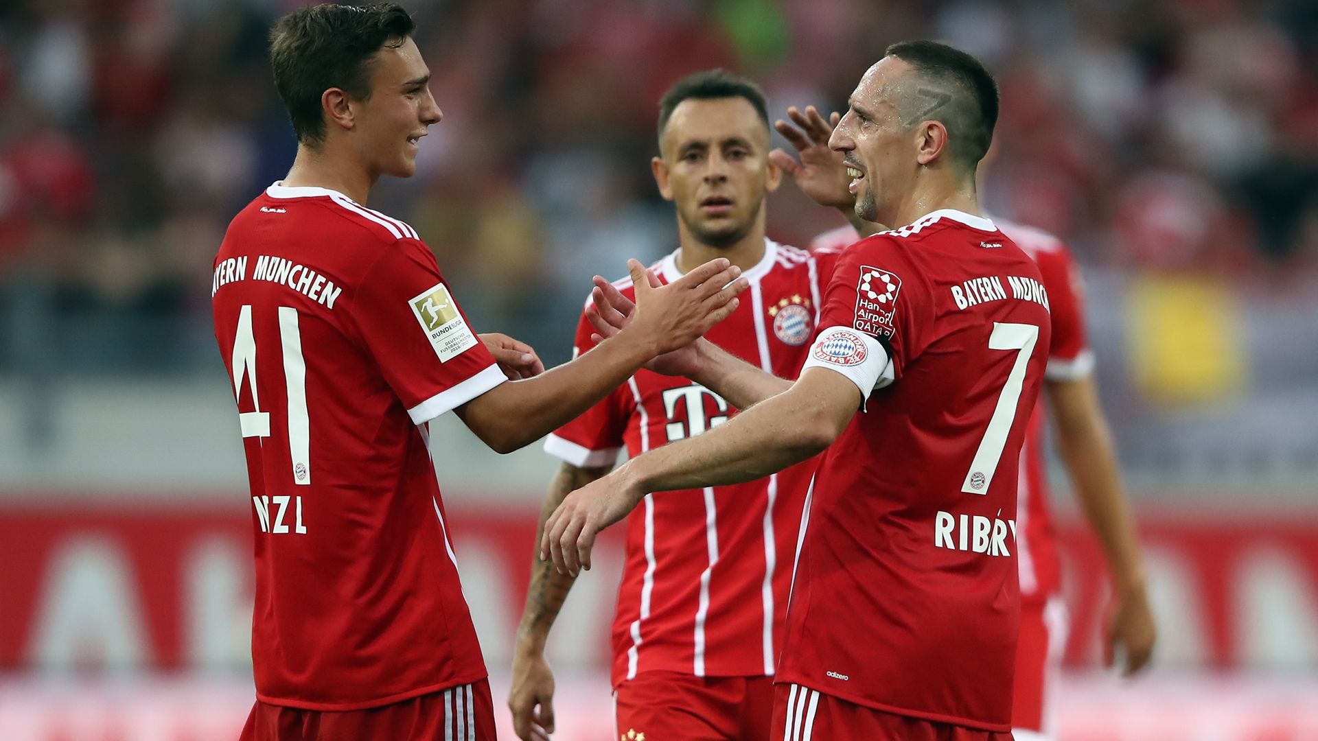 Bayern - Kickers Offenbach, Ribery, Nitzel, Rafinha, Retterspiel, 08302017