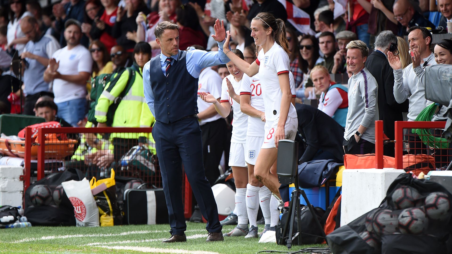 Phil Neville Jill Scott England 2019
