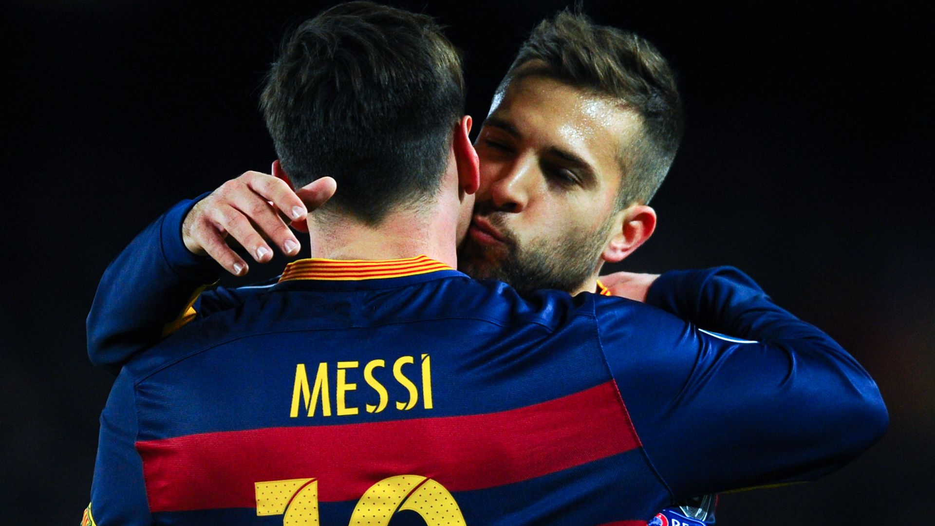 Lionel Messi Jordi Alba Barcelona