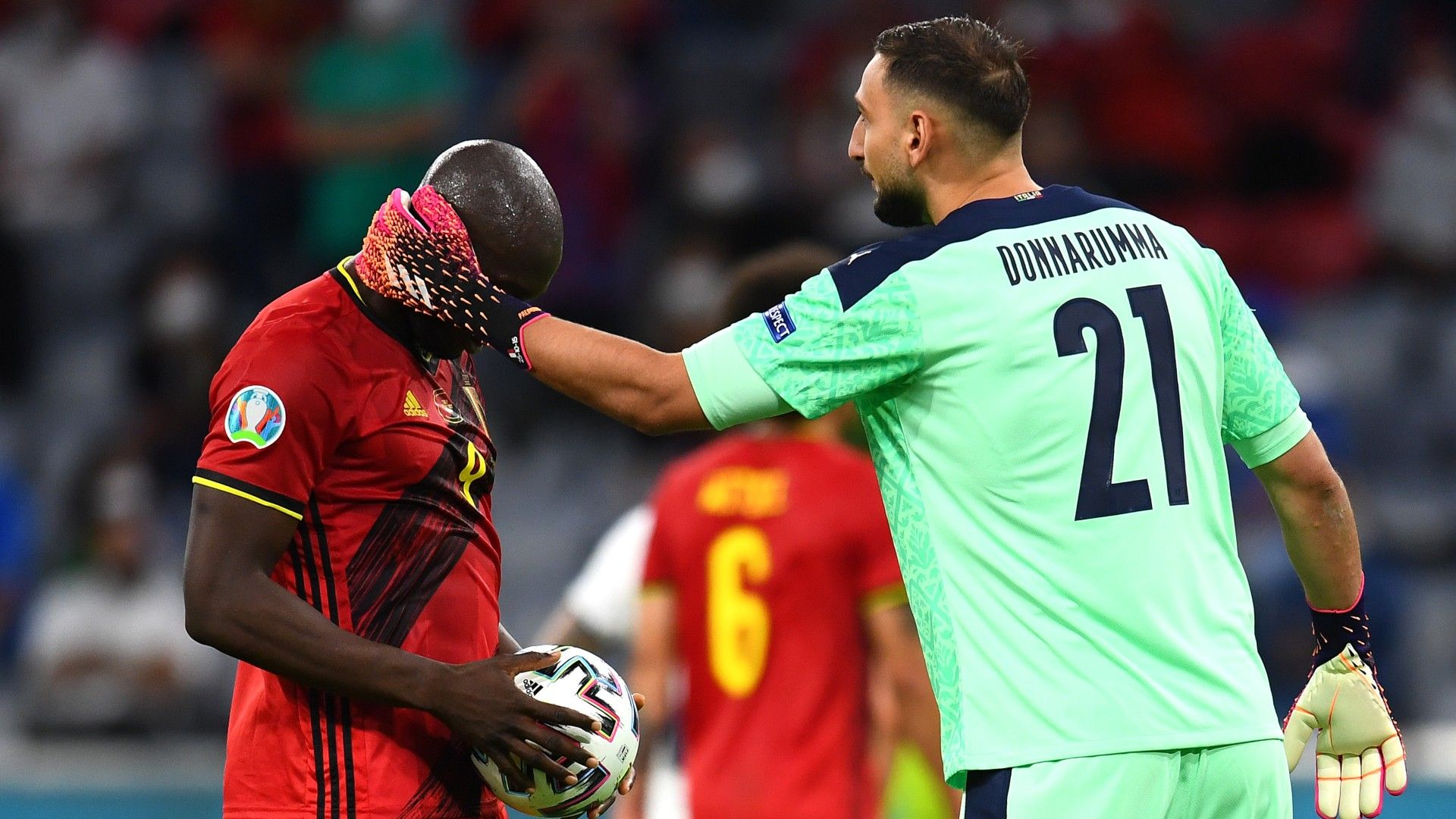 Romelu Lukaku Gianluigi Donnarumma Belgium Italy Euro 2020 02072021