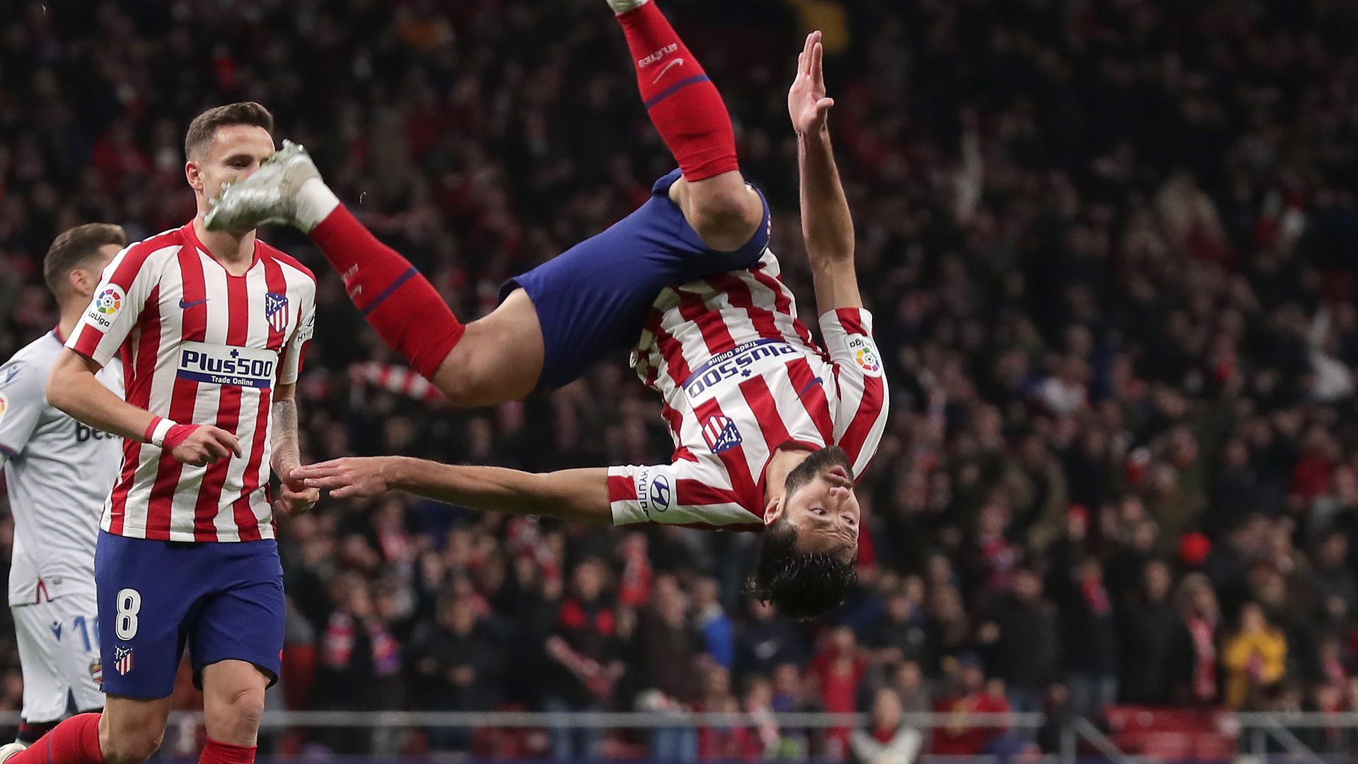 Felipe y Saúl en el Atlético de Madrid-Levante