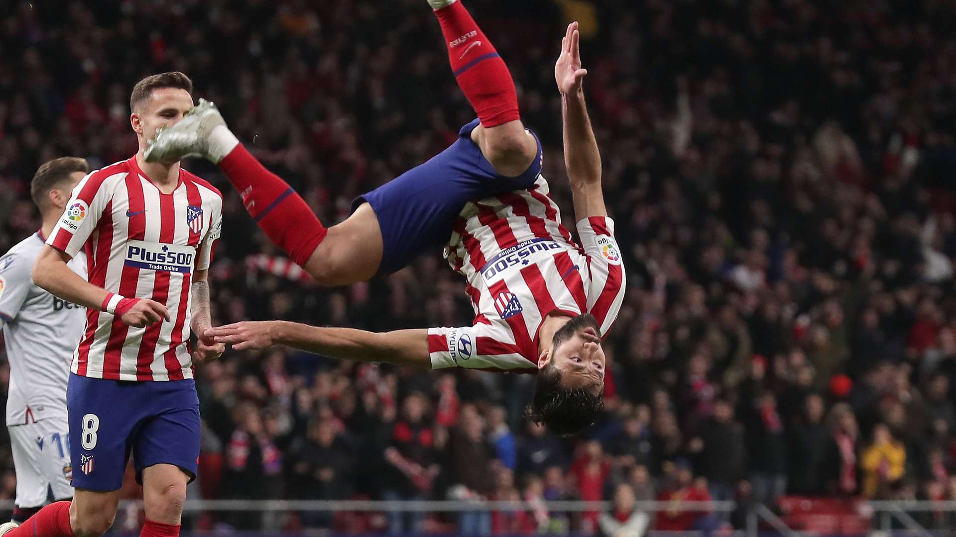 Felipe y Saúl en el Atlético de Madrid-Levante