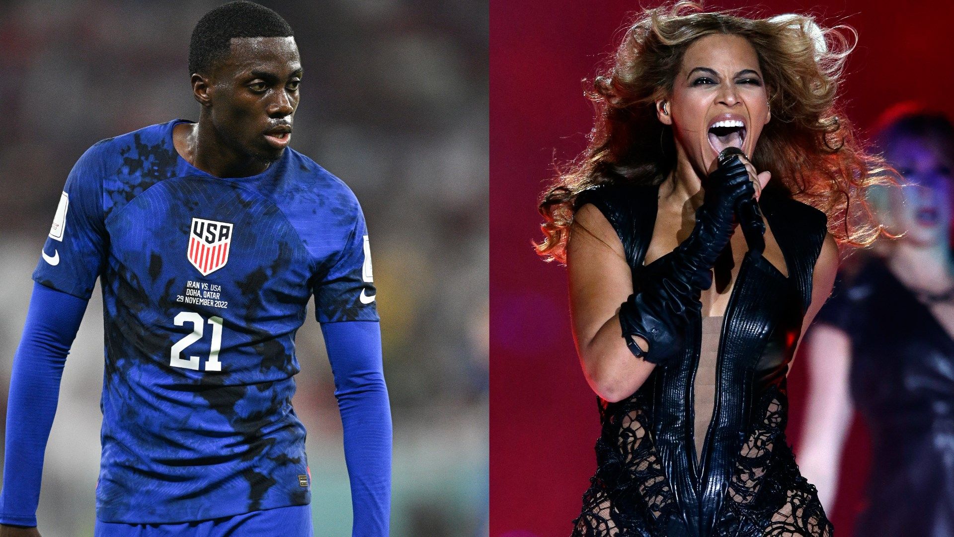 Tim Weah Beyonce split
