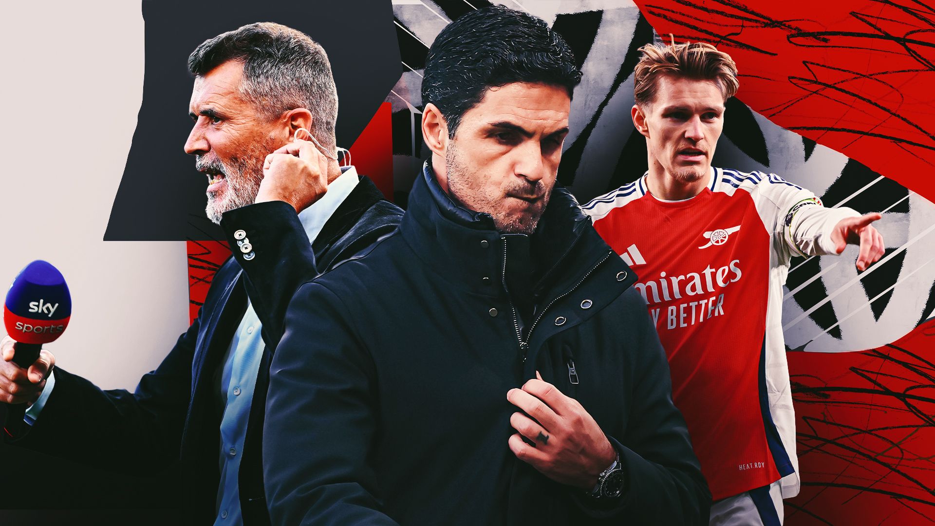 Mikel Arteta Roy Keane