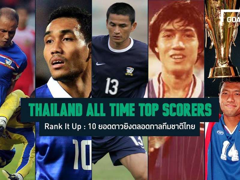Rank It Up : 10 ยอดดาวยิงสูงสุดตลอดกาลทีมชาติไทย