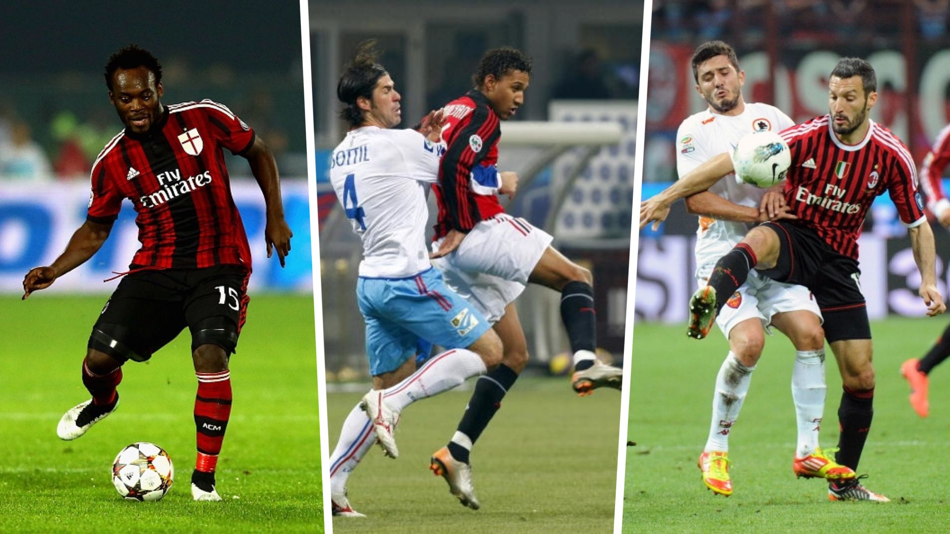 Michael Essien & Pierre-Emerick Aubameyang & Gianluca Zambrotta