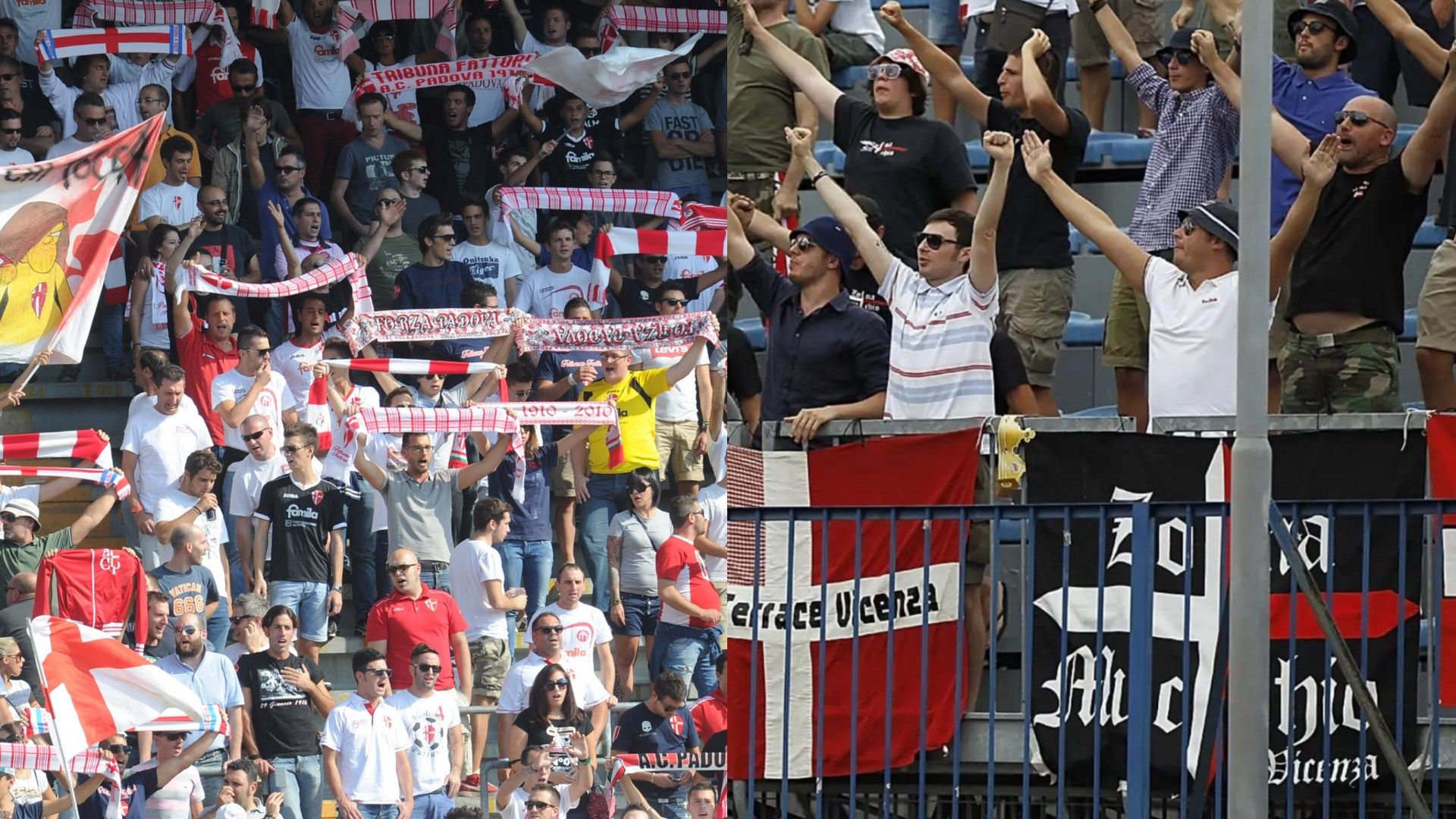Padova fans Vicenza fans