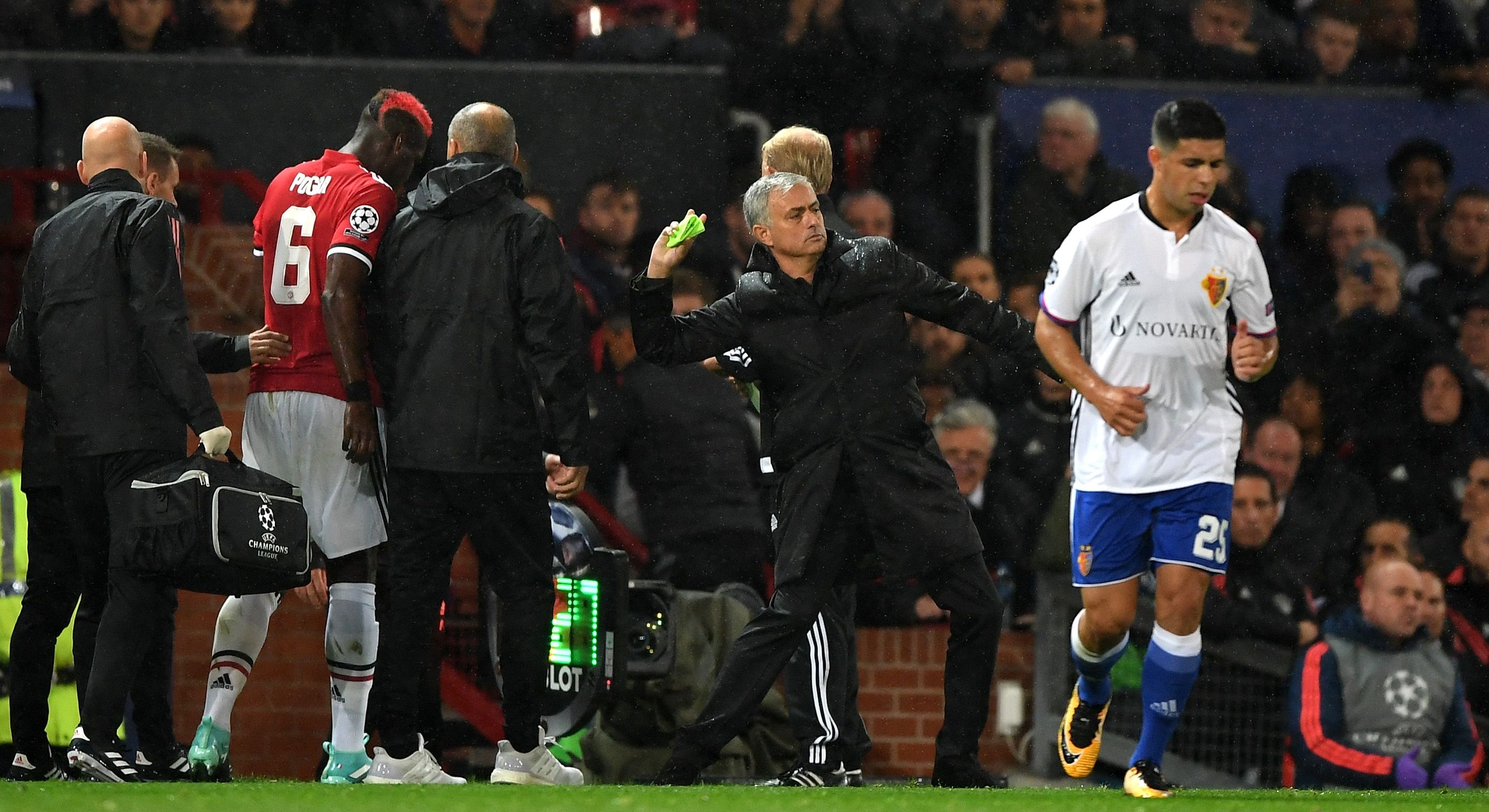 Paul Pogba Jose Mourinho Manchester United Basel