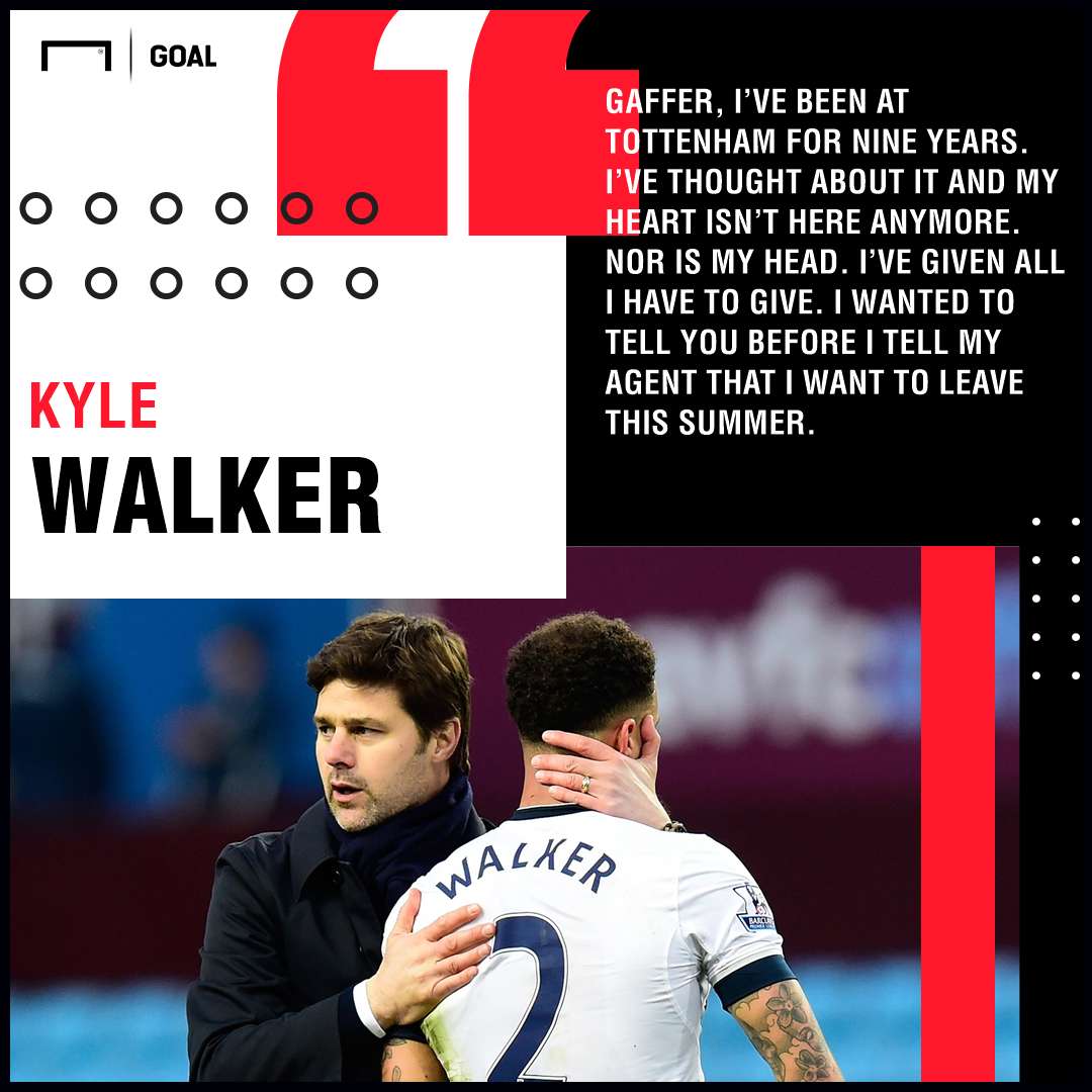 Kyle Walker Mauricio Pochettino PS