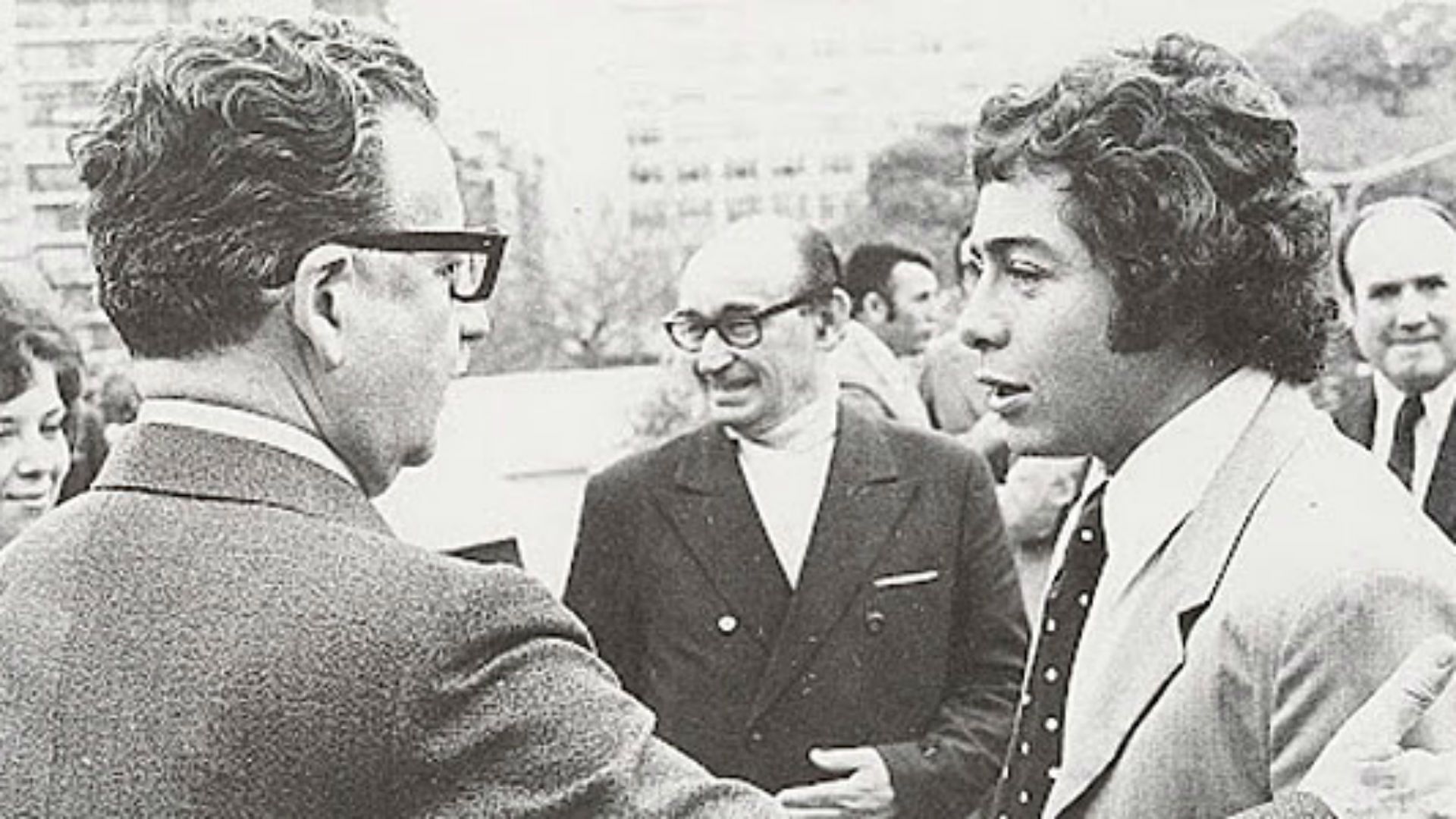 Salvador Allende y Carlos Caszely