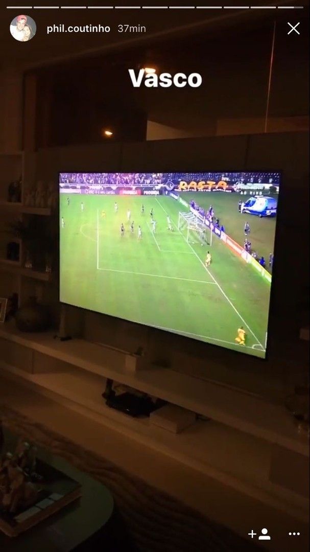 Coutinho Vasco Fluminense Brasileirão Instagram 27 05 2017