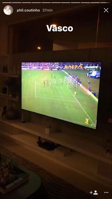 Coutinho Vasco Fluminense Brasileirão Instagram 27 05 2017