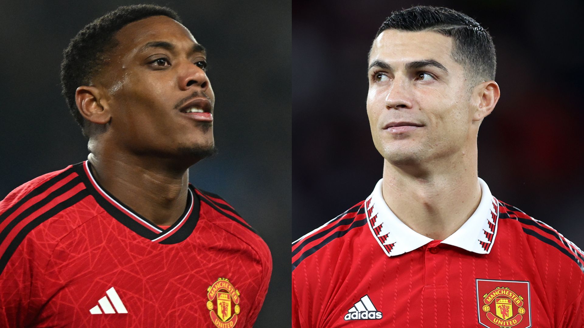 Anthony Martial Cristiano Ronaldo Manchester United
