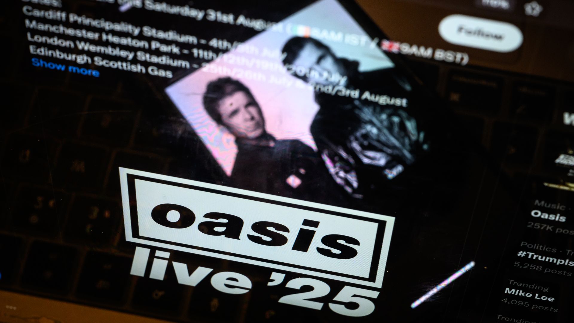 Oasis concerti 2025