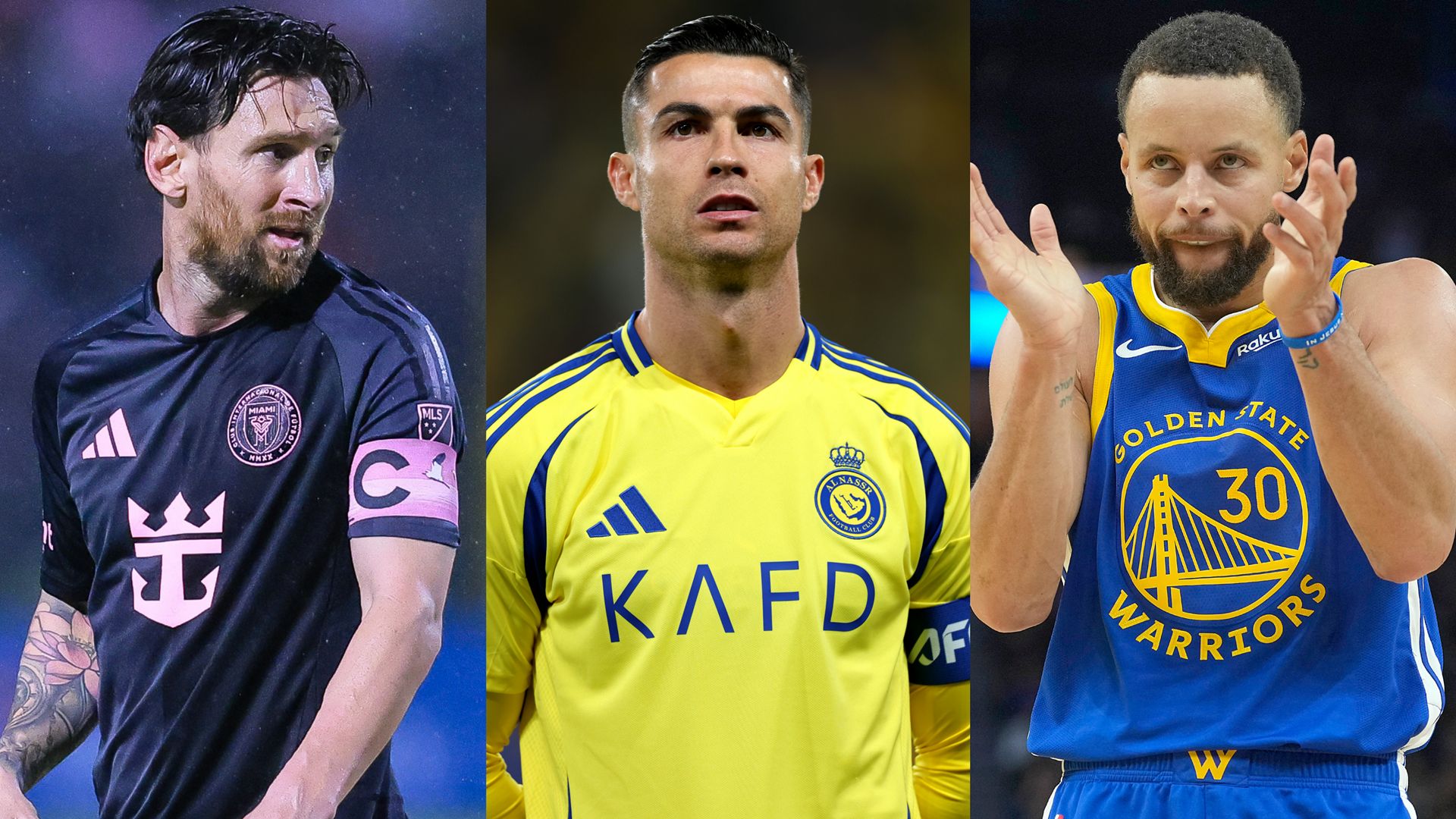 Cristiano Ronaldo Lionel Messi Steph Curry