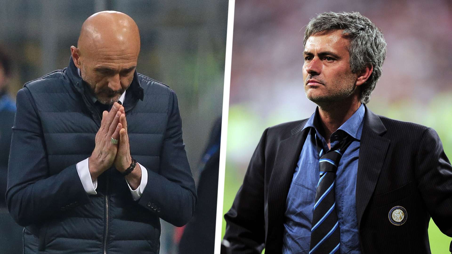 Luciano Spalletti Jose Mourinho Inter Split