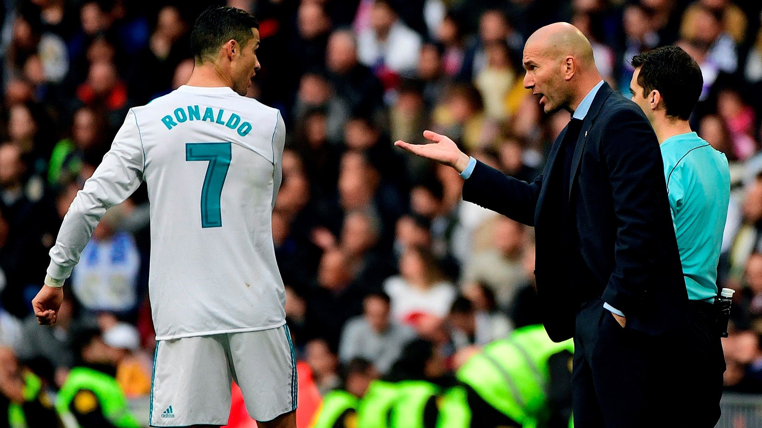 Cristiano Ronaldo Zinedine Zidane Real Madrid Sevilla LaLiga 09122017