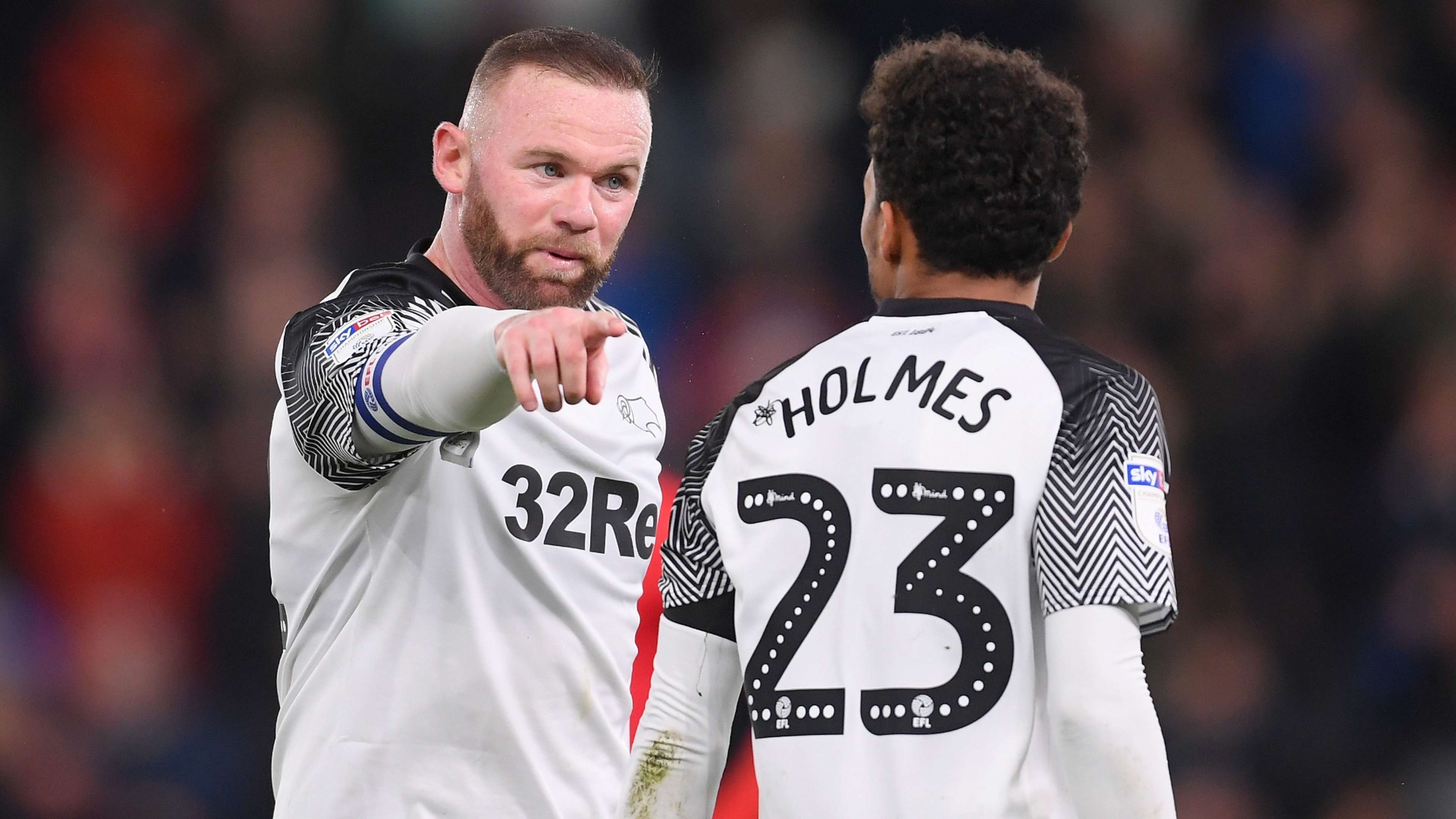 Wayne Rooney Duane Holmes Derby County 2019-20