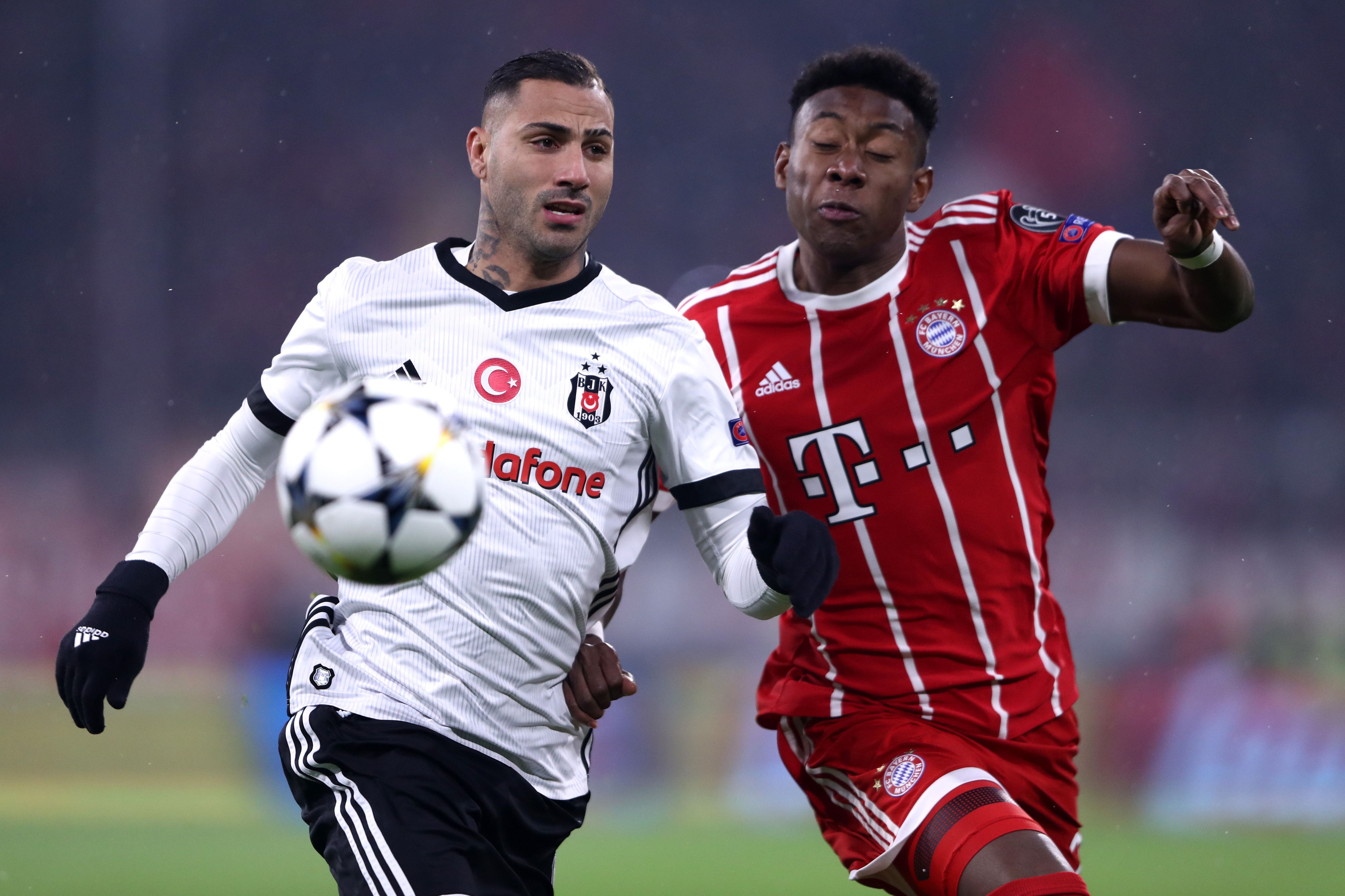 David Alaba Ricardo Quaresma Bayern Munchen Besiktas Champions League 20022018