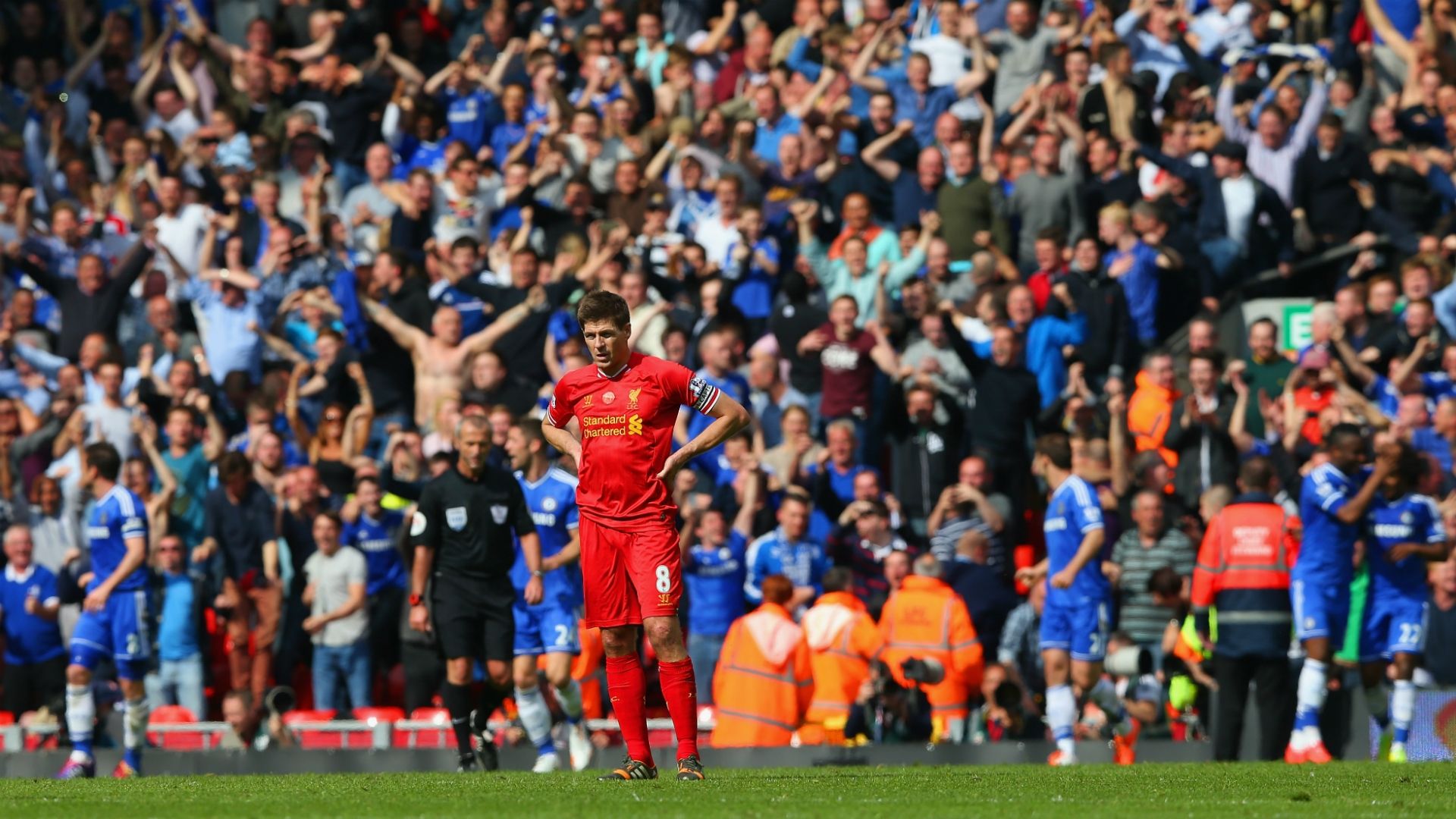 Steven Gerrard Liverpool Chelsea 2014
