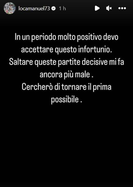 Locatelli Instagram Story