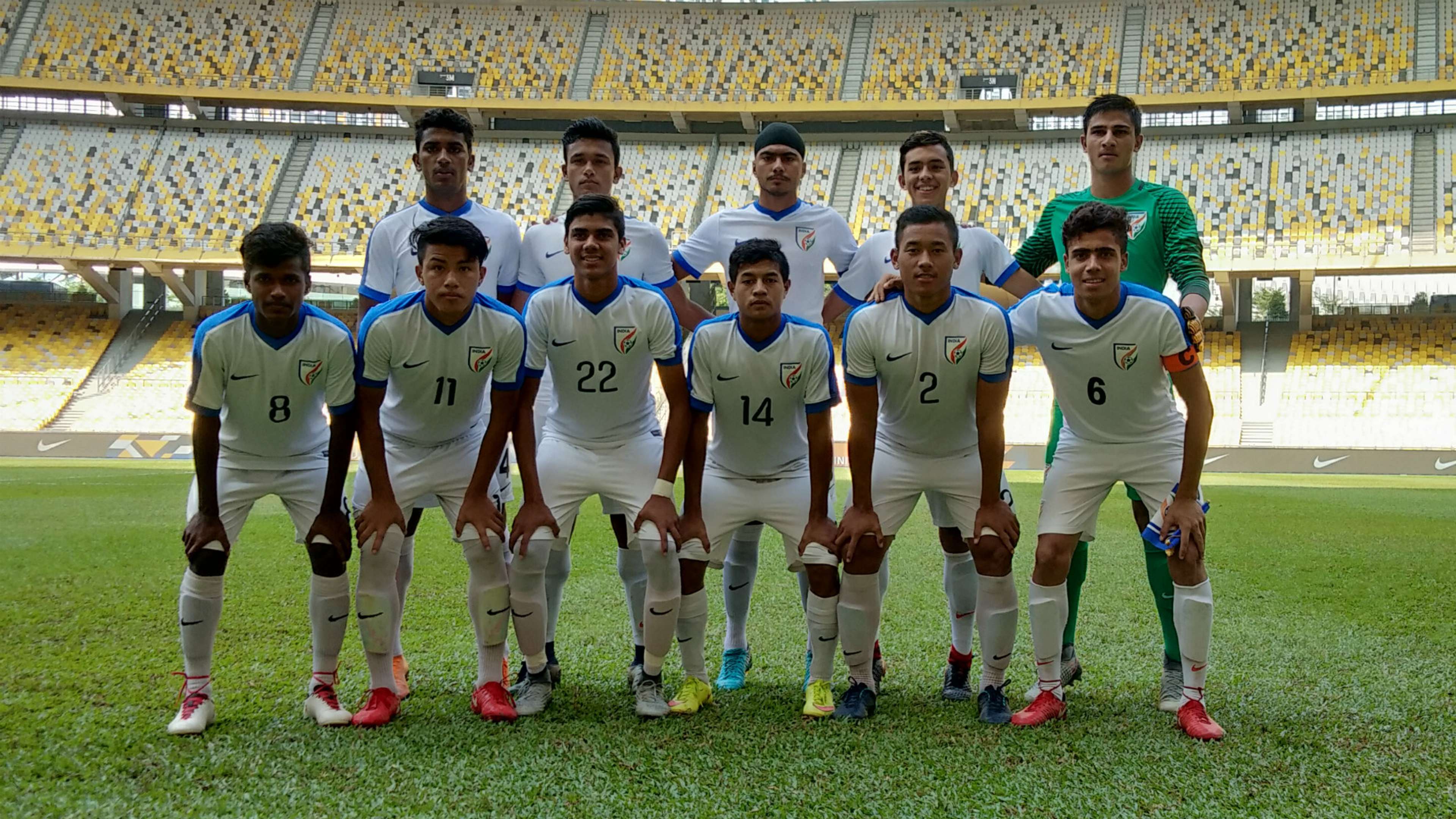 India U-16 national team XI v Malaysia U-16