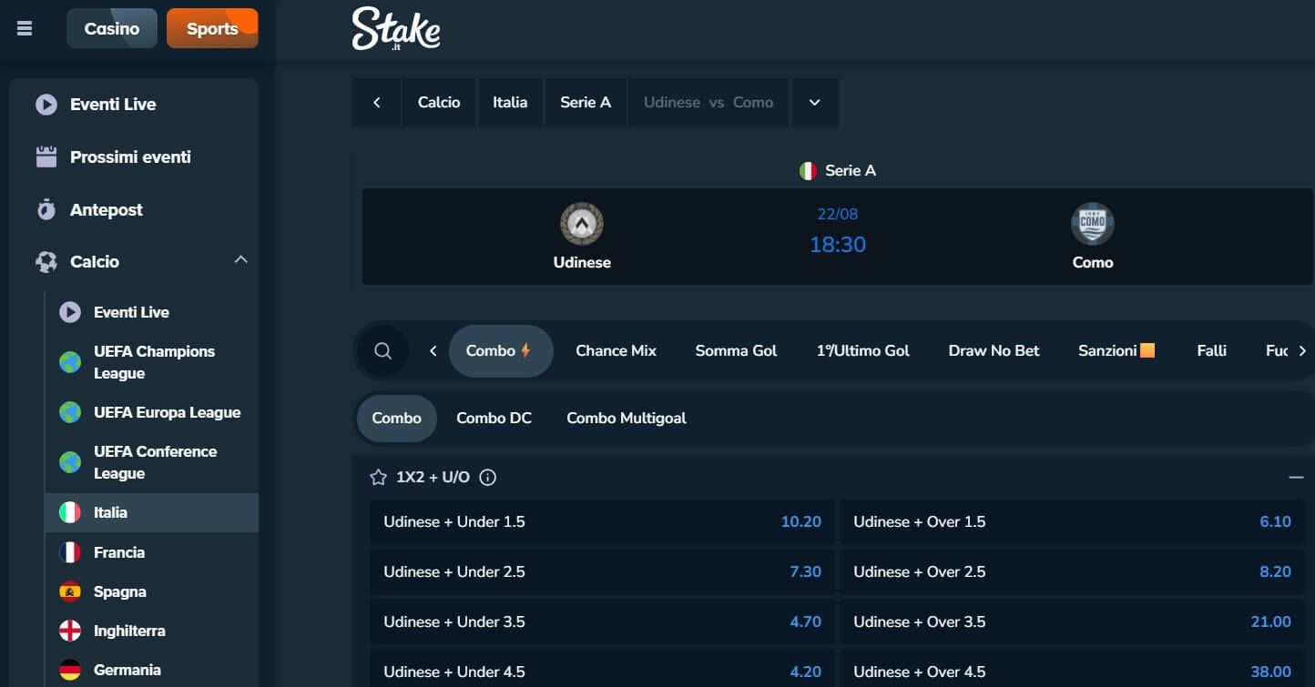 stake scommesse