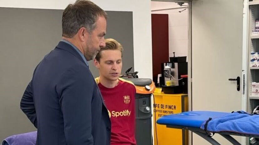 Hansi Flick De Jong Barcelona