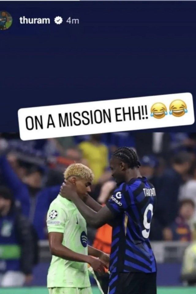 Marcus Thuram Instagram story Lamine Yamal