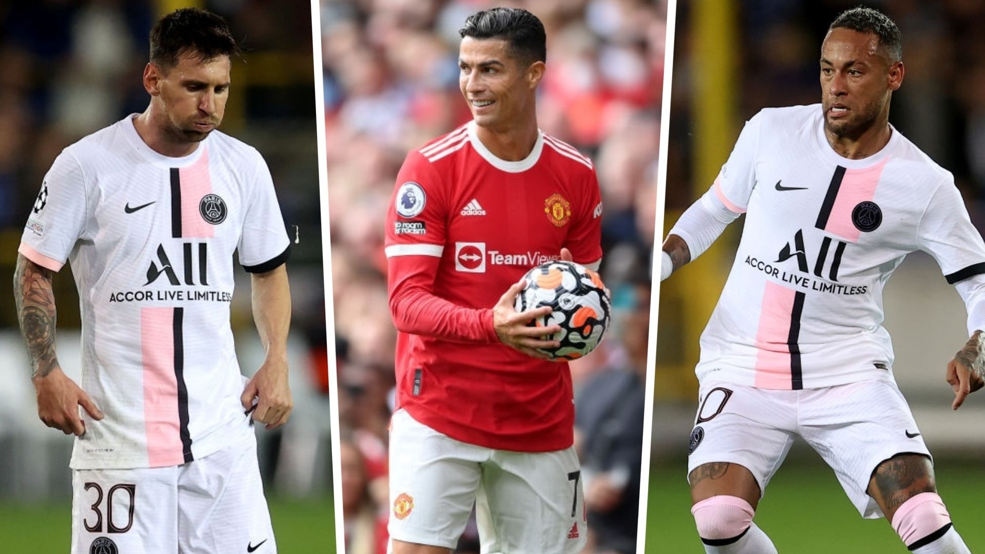 Cristiano Ronaldo, Lionel Messi, Neymar y los futbolistas mejor pagados del 2021