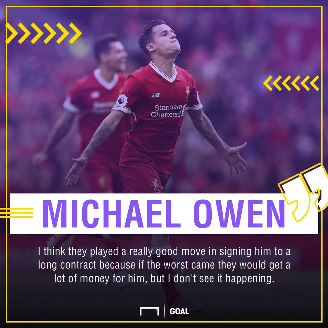 Philippe Coutinho Michael Owen Liverpool Barcelona